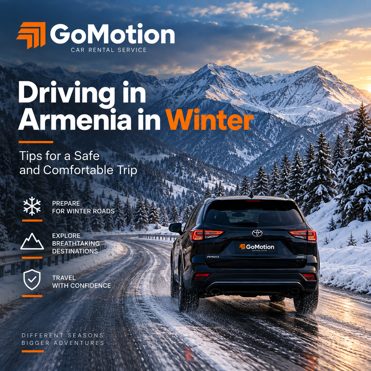 Driving in Armenia in Winter: Tips for a Safe and Comfortable Trip